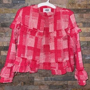 JACK by BB DAKOTA Red Plaid XS Coat